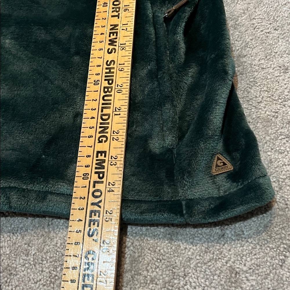 Gerry Gray Green Fleece with Pockets Cozy Hoodie Size Small - Picture 5 of 6